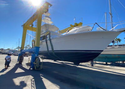 The La Patrona charter fishing boat docked in Mazatlan Mexico